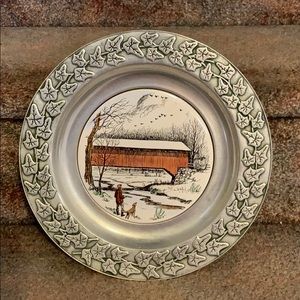 Wilton Armetale Covered Bridge Plate